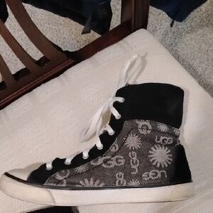UGG Black and White Patterned High-Tops